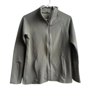 Soft Surroundings Women's Light Green Zip Up Jacket size Small